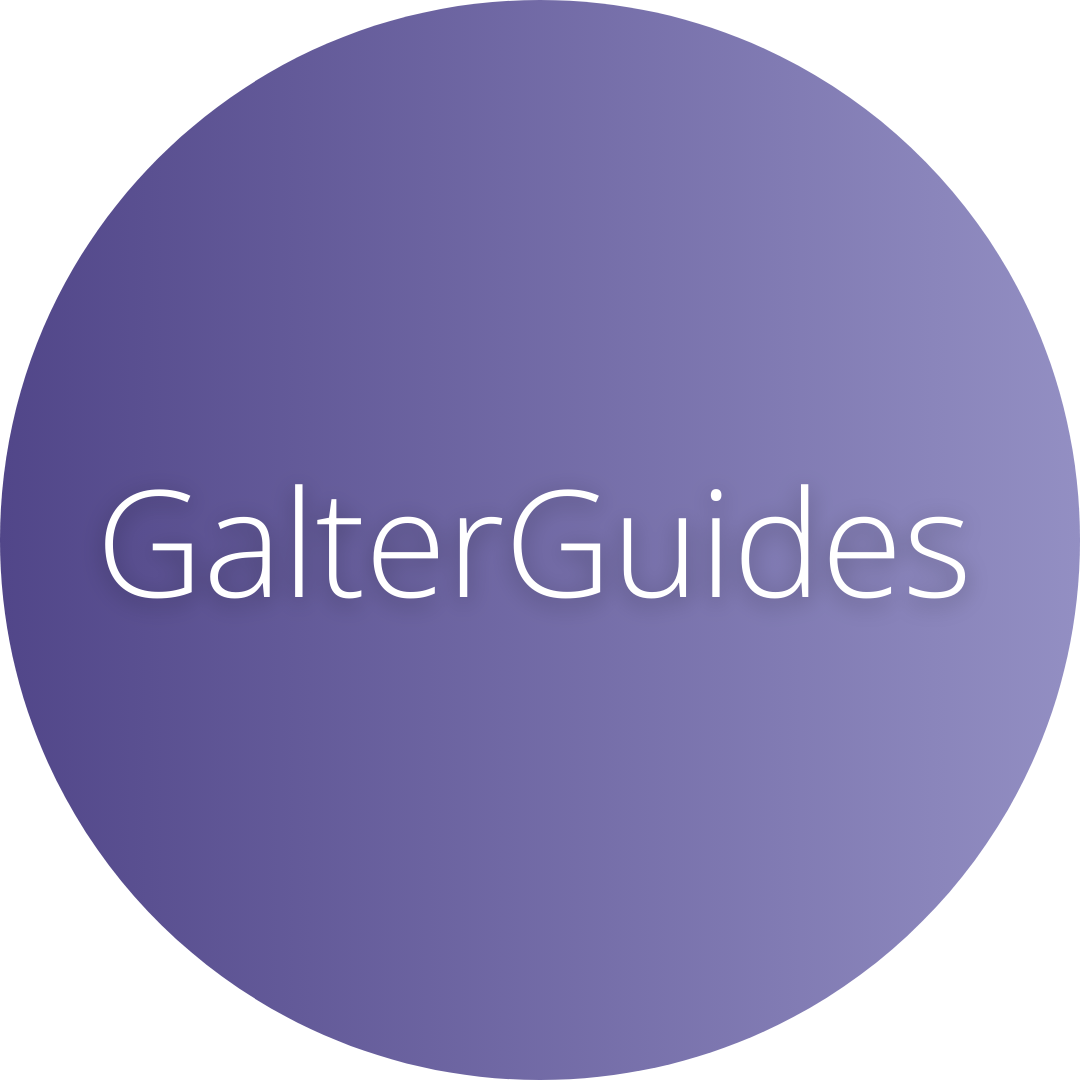 GalterGuides purple logo
