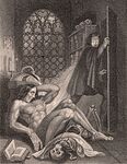 Frontispiece of the 1831 illustrated edition of Frankenstein.