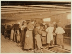 Women and children working as oyster shuckers, 1911. Via Library of Congress, Prints & Photographs Division, National Child Labor Committee Collection.