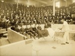 Murphy in the surgical theater at Mercy Hospital, ca. 1902. Via Galter Special Collections.