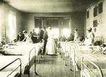 Provident Hospital ward, circa 1899. From "Prominent Physicians, Surgeons, and Medical Institutions of Cook County."