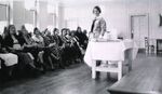 Henry Street nurse teaches a class for mothers, 1930s. Via the National Library of Medicine.