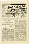 Issue of Montezuma's journal "Wassaja: Freedom's Signal for the Indian." Via Arizona State University.