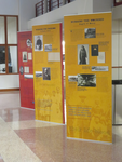 Banner exhibit on display in Galter Library, 2018/19.