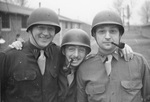 Maj. James A. Conner (center), Fort Benjamin Harrison, 1942. Via Galter Special Collections.