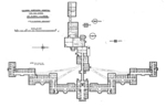 Floorplan of the Northern Illinois Hospital for the Insane at Elgin, Illinois, from Burdett, "Hospitals and Asylums of the World," 1891. Via HathiTrust.