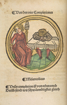 Printing of Melancholic, German Calendar, 1498 (Morgan)