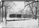 South elevation, Farnsworth House, Plano, IL. Via Library of Congress (item: il0323).