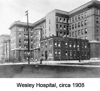 Wesley Hospital circa 1908