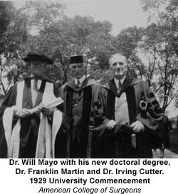 Drs. Mayo, Martin and Cutter 1929